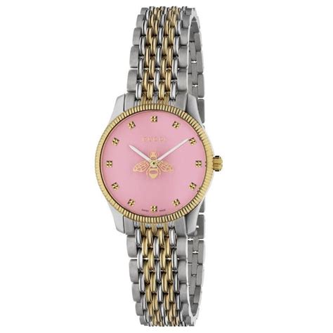 gucci two tone ladies watch|Gucci bee watch ladies.